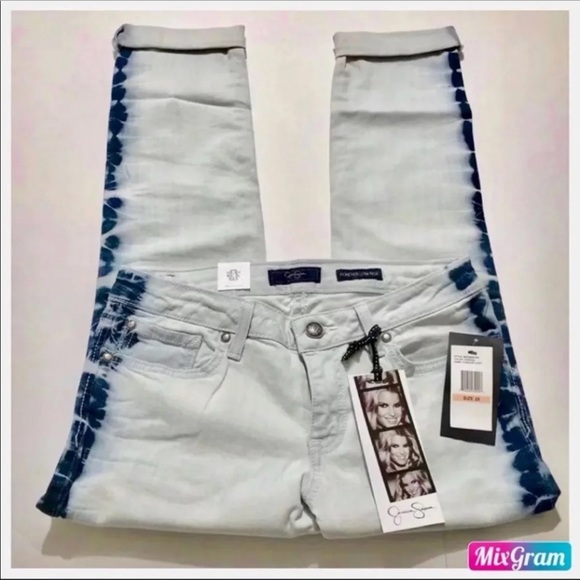 NWT Jessica Simpson Tie Dye Low Rise Skinny Jeans Size 28 - Picture 16 of 16